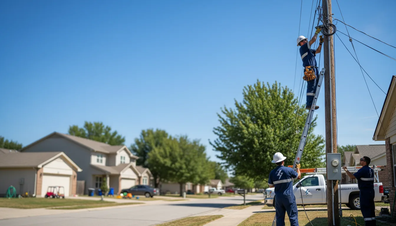 Residential electrician providing installation services in Pierpont, OH